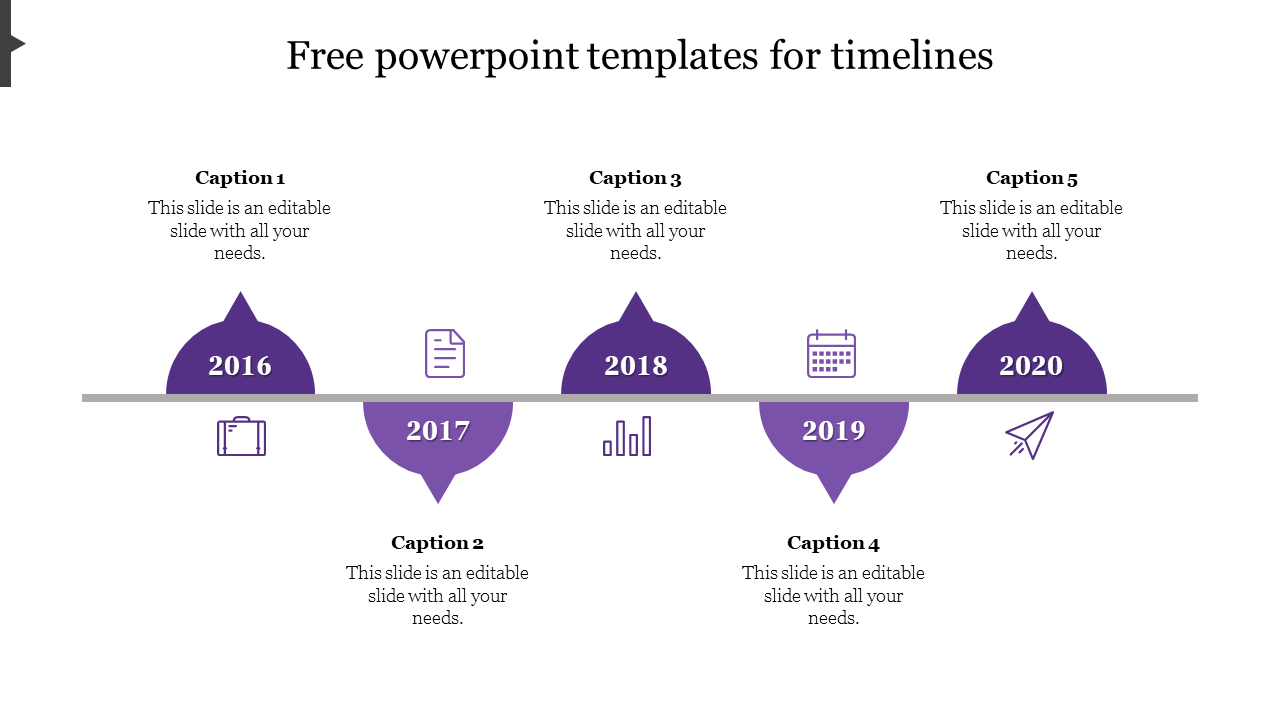 Free - Get Free PowerPoint Templates for Timelines Presentation